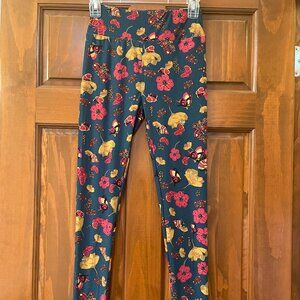 NEW LuLaRoe Floral Butterfly Leggings - One Size - (OS)